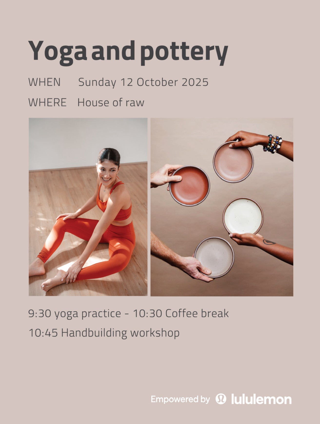 Yoga and Pottery
