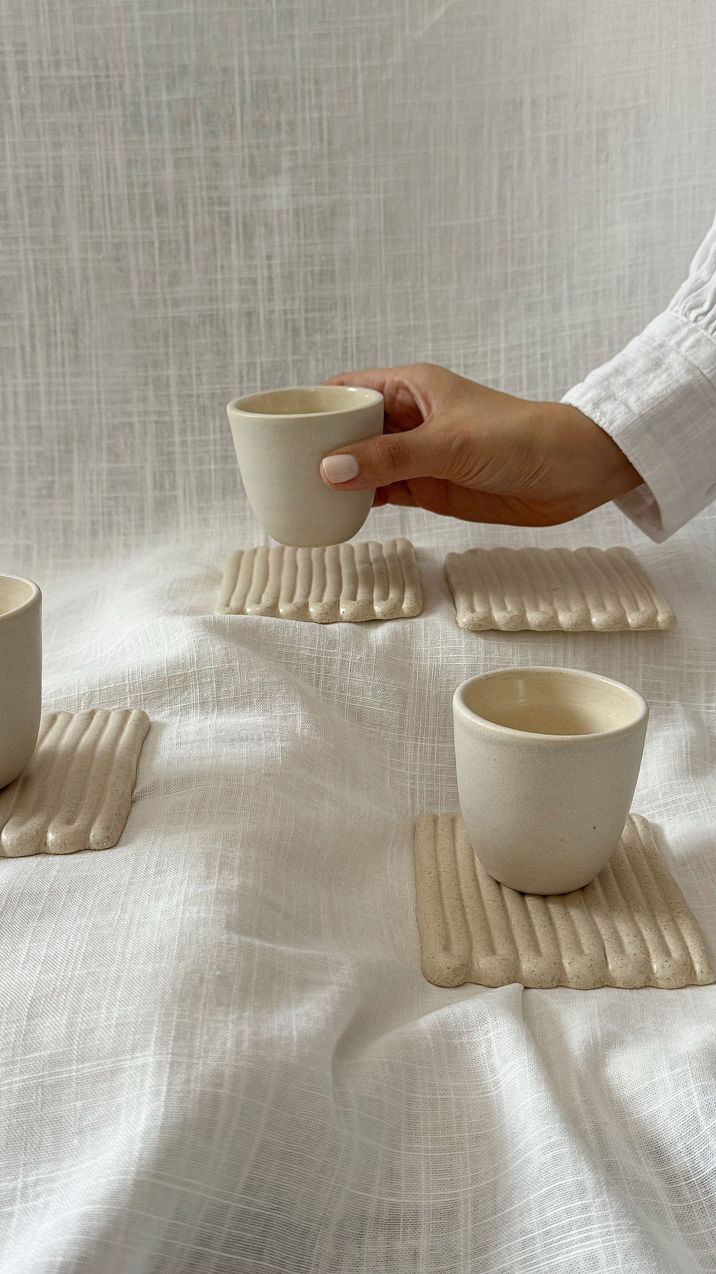Coiled Duo Cup and Coaster