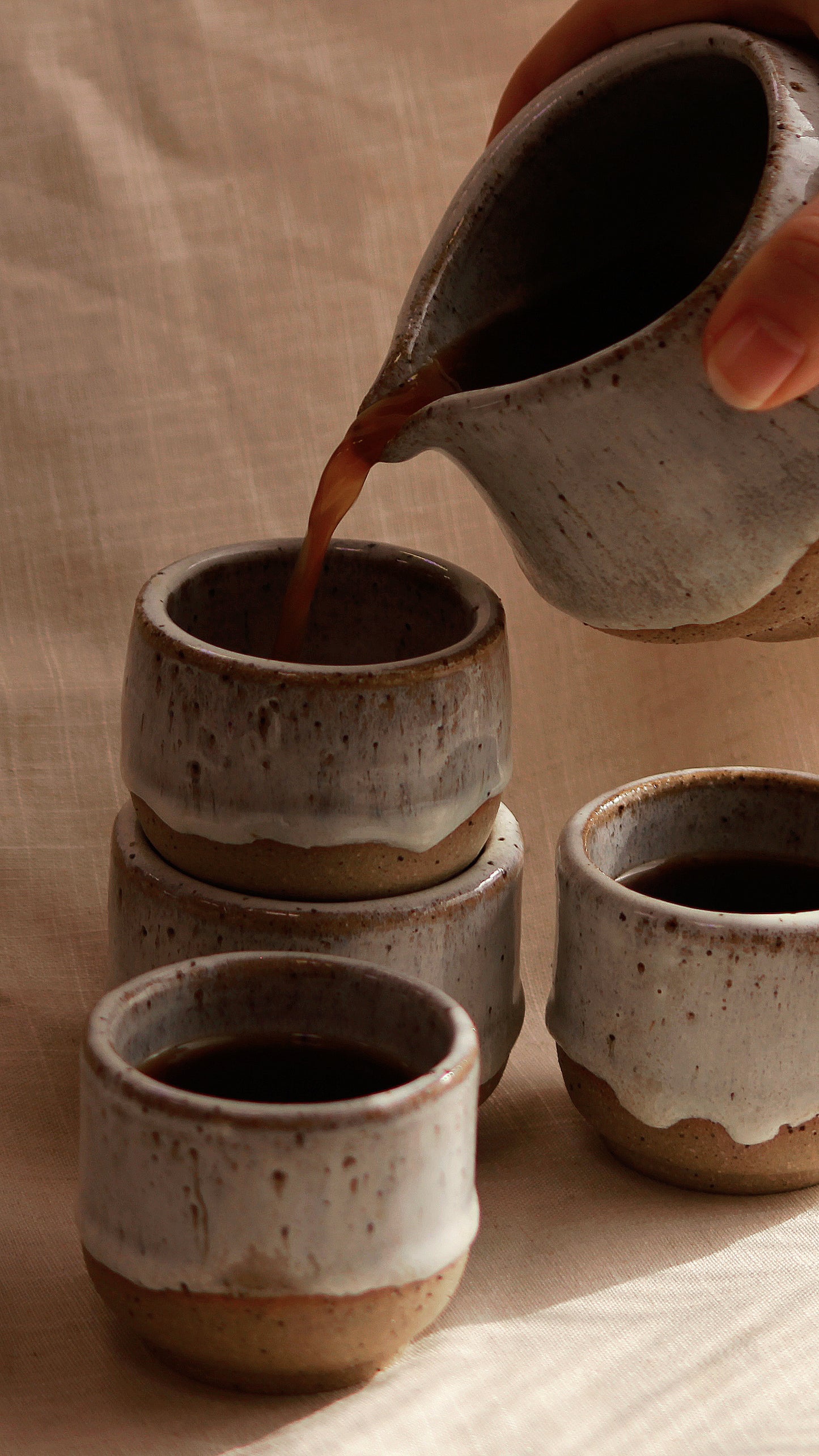 Falling Snow Coffee Set