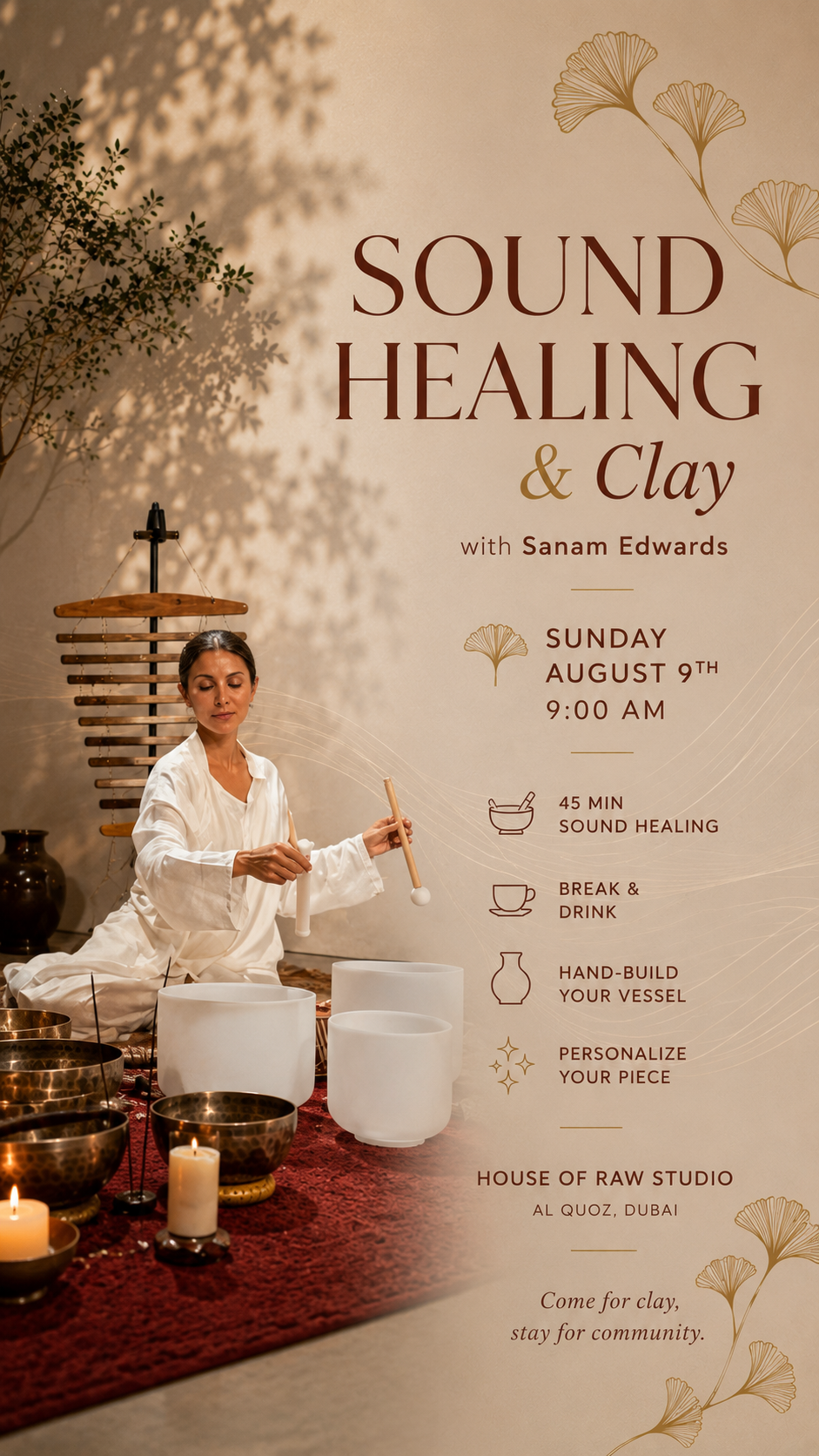 Sound Healing & Pottery workshop