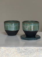 Emerald Cups Set